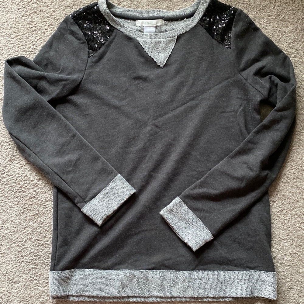 Design History Terry Pullover with sequin detailing